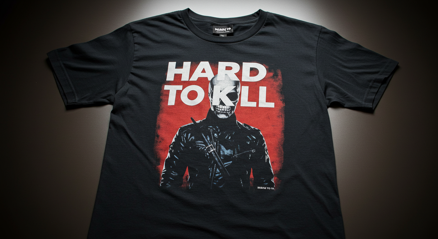 Hard To Kill" Printed Cotton T-Shirt – Bold Streetwear Style