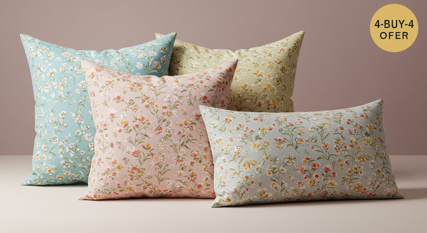 Printed Cotton Pillow Covers – Set of 8 (Buy 4 Get 4 Free) | Premium Soft Fabric