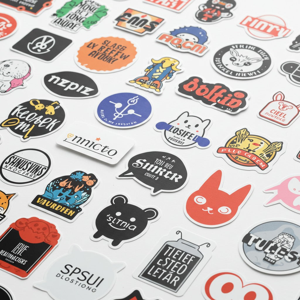 Custom Printed Vinyl Stickers – Personalized Design | Print on Demand