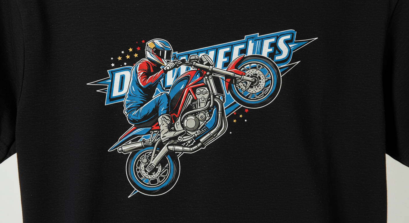 Do Wheelies" Printed Cotton T-Shirt – Ride Fast, Live Free | Unisex Tee