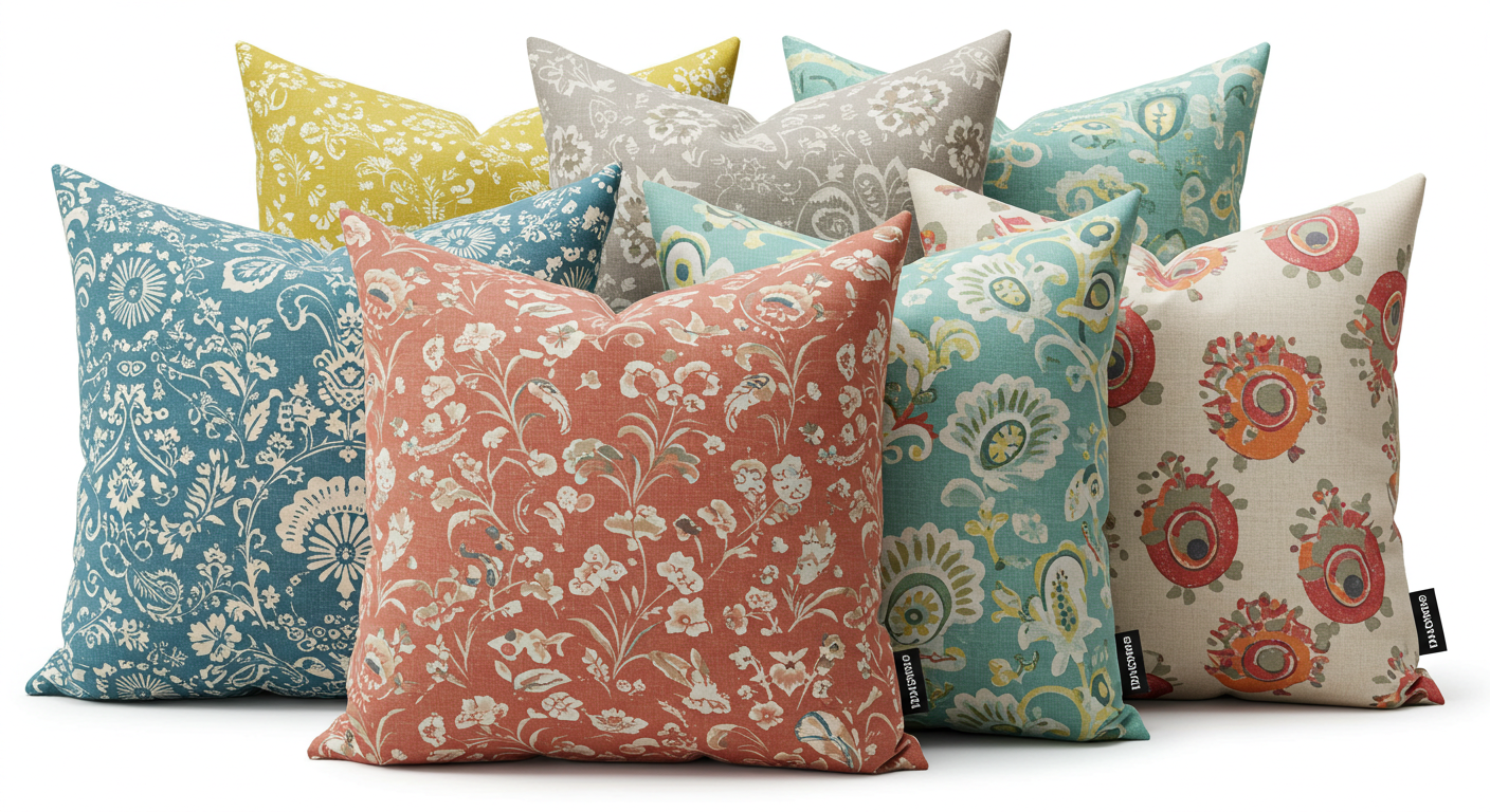 Branded Design Printed Cotton Pillow Covers – Set of 12 (Buy 6 Get 6 Free) | Premium Look