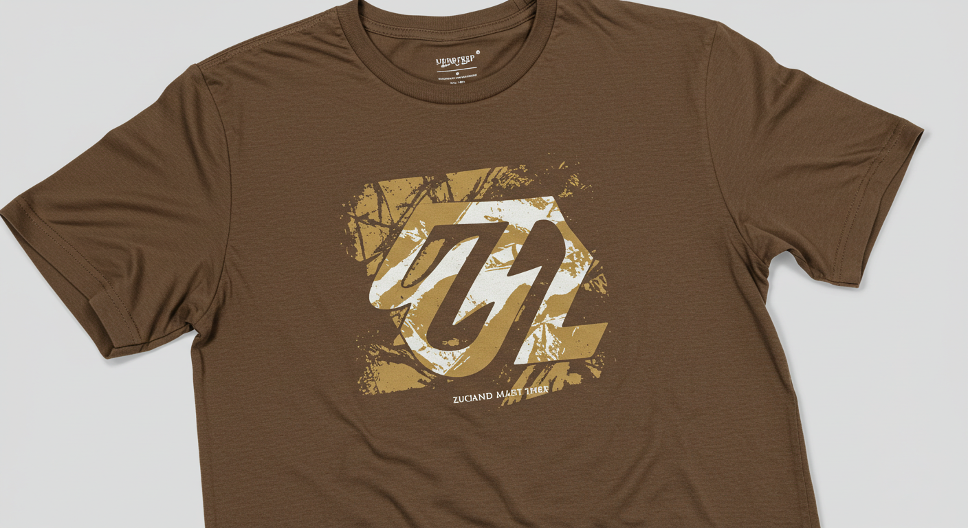 Earth-Tone Brown Unisex T-Shirt – Custom Print | Print on Demand