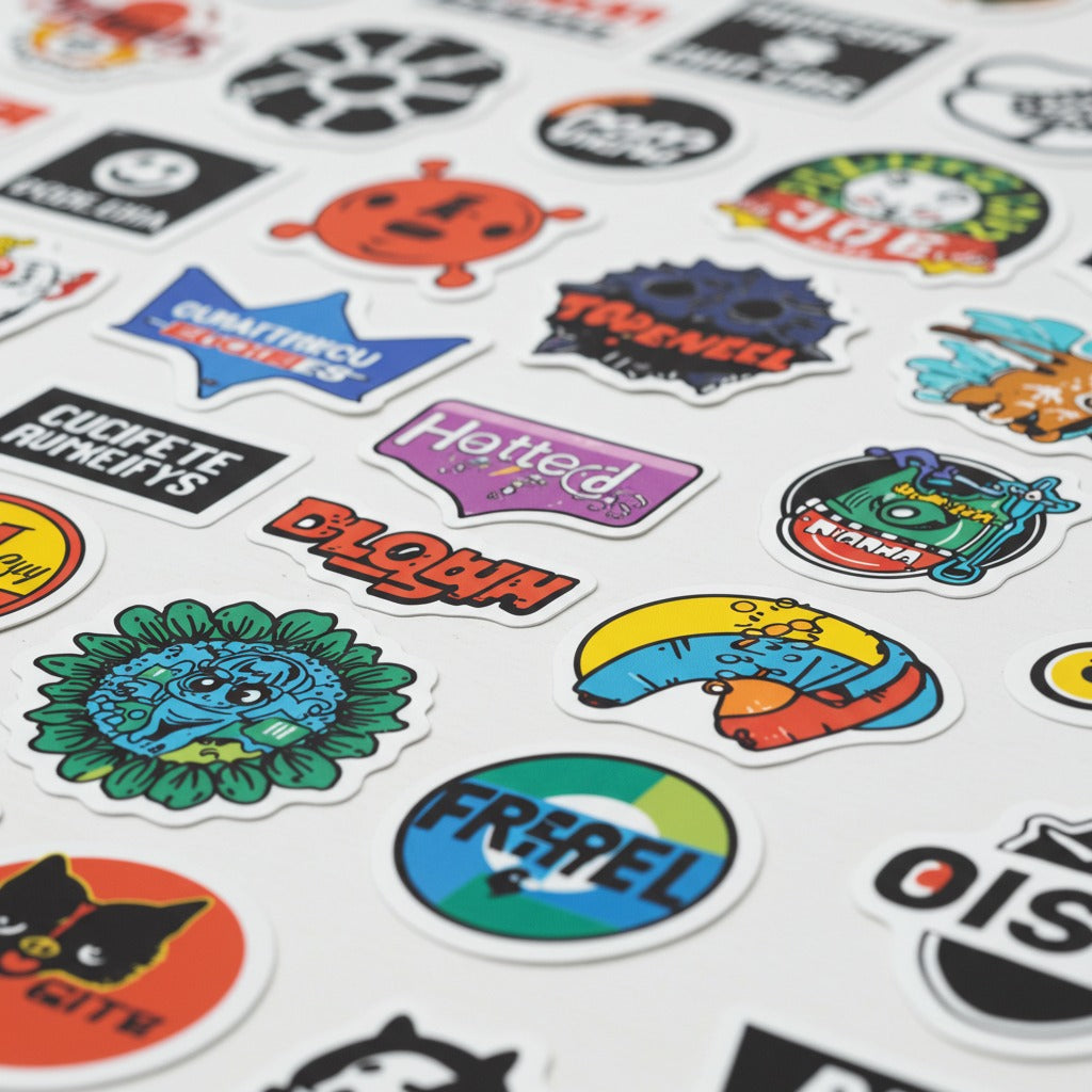 Custom Printed Vinyl Stickers – Personalized Design | Print on Demand