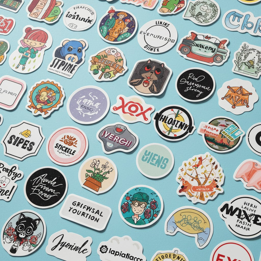 Custom Printed Vinyl Stickers – Personalized Design | Print on Demand